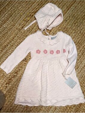 Tahari Light Pink Knit Dress with Floral